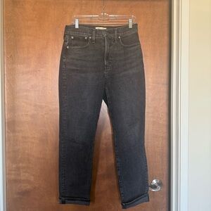 Madewell Black Straight Leg Jeans